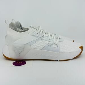 Under Armour Men's Project Rock 6 Athletic Sneakers 'White Gum' Size 12